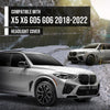G-PLUS Headlight Lens Cover Compatible with BMW X5 X6 G05 G06 2018-2022 Left & Right Pair Front Headlamp Lens Cover Clear
