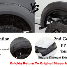 G-PLUS Fender Flare for Jeep Compass 2017-2022 Front Left Black Product Image