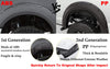 G-PLUS Fender Flares Compatible with 2011-2016 Ford F250 F350 Superduty Styleside Models Only fit 81.8" / 98.0" bed (NOT Fit Dually & Flareside Models) Pocket Rivet Smooth Matte Wheel Flares 4pcs