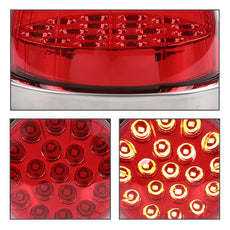 G-PLUS LED Marker Turn Signal Light Red Lens Warm White LED Universal Close-up View