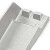 G-PLUS Silver Pontoon Boat Aluminum Corner Cap F-22 C-shaped 1-1/2 Inch 3-1/4 Inch Corner Cap Bracket