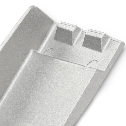 G-PLUS Silver Pontoon Boat Aluminum Corner Cap F-22 C-shaped 1-1/2 Inch 3-1/4 Inch Corner Cap Bracket