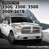 G-PLUS LED Projector Headlights,Compatible with 2009-2012 Dodge Ram 1500 2500 3500,Front Headlamps Assembly &Conversion Harness,Clear Lens Chrome Housing Amber Reflector,faros delanteros