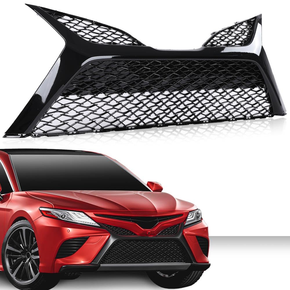 G-PLUS Front Bumper Lower Grille Compatible with Toyota Camry SE XSE 2018 2019 2020 5310206520, TO1036185