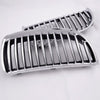 4PCS Silver Front Bumper Kidney Grille Hood Grills Replacement For BMW E90 E91 2005-2008 3-Series 320i 325i 330i 323i 328i Sedan Wagon 2006 2007