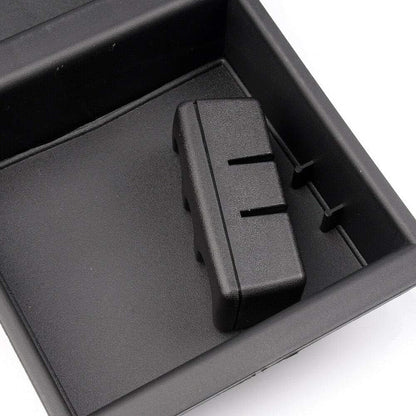 G-PLUS Center Console Coin Holder Compatible with Chevy Silverado Suburban Tahoe/GMC Sierra 2500HD 3500HD Yukon XL 2015-2018 Change Holder Organizer 22817343, 10436137