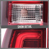 G-PLUS LED Tube Tail Lights Fit Chevy Silverado 1500 2500 & HD 99-02/Fit GMC Sierra 1500 2500&HD 99-06,Driver & Passenger,Brake Lamps Red/Chrome w/White light Bar Luces Traseras Faros TraserosAssembly