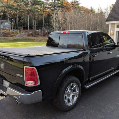 G-PLUS Four Fold Truck Bed Tonneau Cover Compatible with 2009-2021 Dodge Ram 5'7 or 5'8 Bed (No Ram Box)