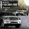 G-PLUS Headlights, Fit 2004-2008 Ford F150/2006-2008 Lincoln Mark Lt(NOT Fit 2004 F150 Heritage/Flareside Beds),Smoky Lens Black Housing Amber Reflector Bumper Headlamps