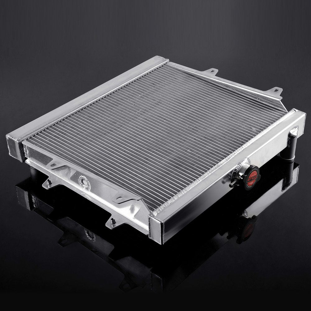 G-PLUS Cooling Radiator Racing Aluminum Compatible with 1984-1995 Toyota Pickup 4Runner 2.4l L4 85 86 87 88 89 90