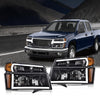 G-PLUS LED DRL headlights,Fit Chevy Colorado/GMC Canyon 2004-2012,Fit Isuzu i-280 i-350 2006/i-290 i-370 2007-2008 Headlamps, Clear Lens Black Housing Amber Reflector,faros delanteros Assembly