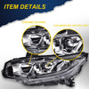 G-PLUS Headlights Assembly, Compatible with 2016 2017 2018 2019 2020 2021 Honda Civic Left bumper Headlamp, Clear lens Chrome Housing Clear Reflector