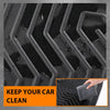 G-PLUS Floor Mats Compatible with Ram 2500 3500 Crew Cab 2019-2024 with 1st Row Bucket or Bench Seats, Includes 1st & 2nd Row Full Set, All Weather Protection TPE Floor Liners Black