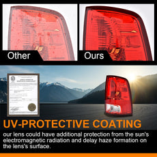 G-PLUS Tail Light for Dodge Ram 1500 2009-2018 Passenger Side Red Lens Product Details