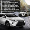 G-PLUS Radiator Support Cover Compatible with LX RX350 (submodel: Base, F Sport) 2016-2020, Fit LX RX450hL Base 2018-2019 532950E090, 53295-0E090, LX1224112 Black PP
