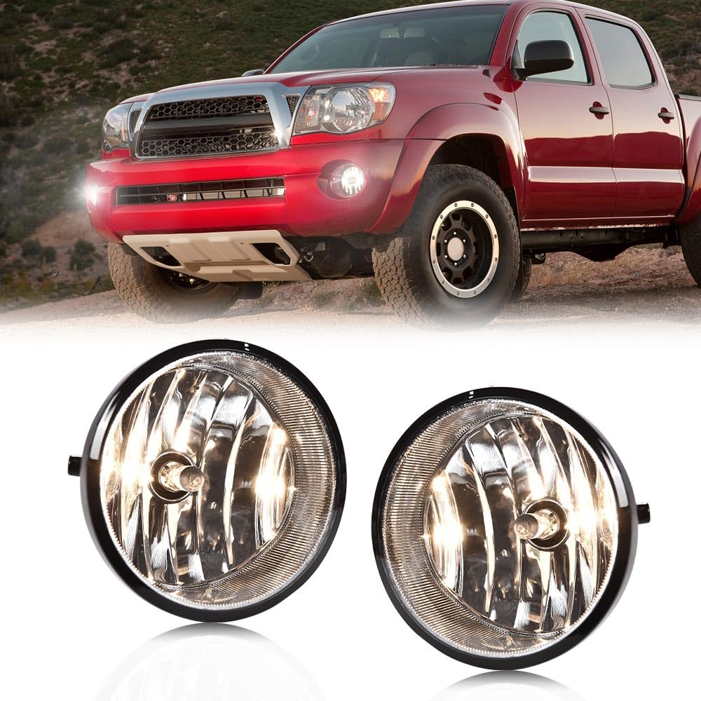 G-PLUS Front Bumper Fog Lights Assembly Compatible With Toyota Tacoma 2005 2006 2007 2008 2009 2010 2011 neblineros para autos delantero faros antiniebla