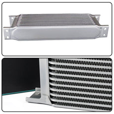 G-PLUS Oil Cooler Kit for Universal AN10 Oil Filter Relocation Silver Product Image