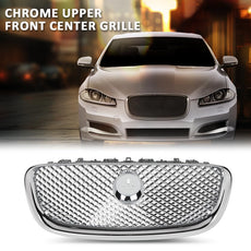 G-PLUS Upper Front Center Grille for Jaguar XF XFR 2012-2015 Silver Product Details
