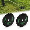 G-PLUS 9-Inch 2PCS Chainsaw Brush Blade 14-Tooth Fit Cutter Trimmer Head Weed Mower Saw Blade Black