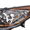 G-PLUS Headlights Assembly Compatible with Mazda 3 & 3 Sport 2013 2012 2011 2010, Headlamps Left Driver & Right Passenger Clear Lens Chrome Housing Amber Reflector,faros delanteros
