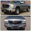 G-PLUS Fog Lights w/Bulbs Compatible With 07-14 GMC Sierra 1500/2500 / 3500 N, Front Bumper Driving Lamps,Clear lens Chrome Housing