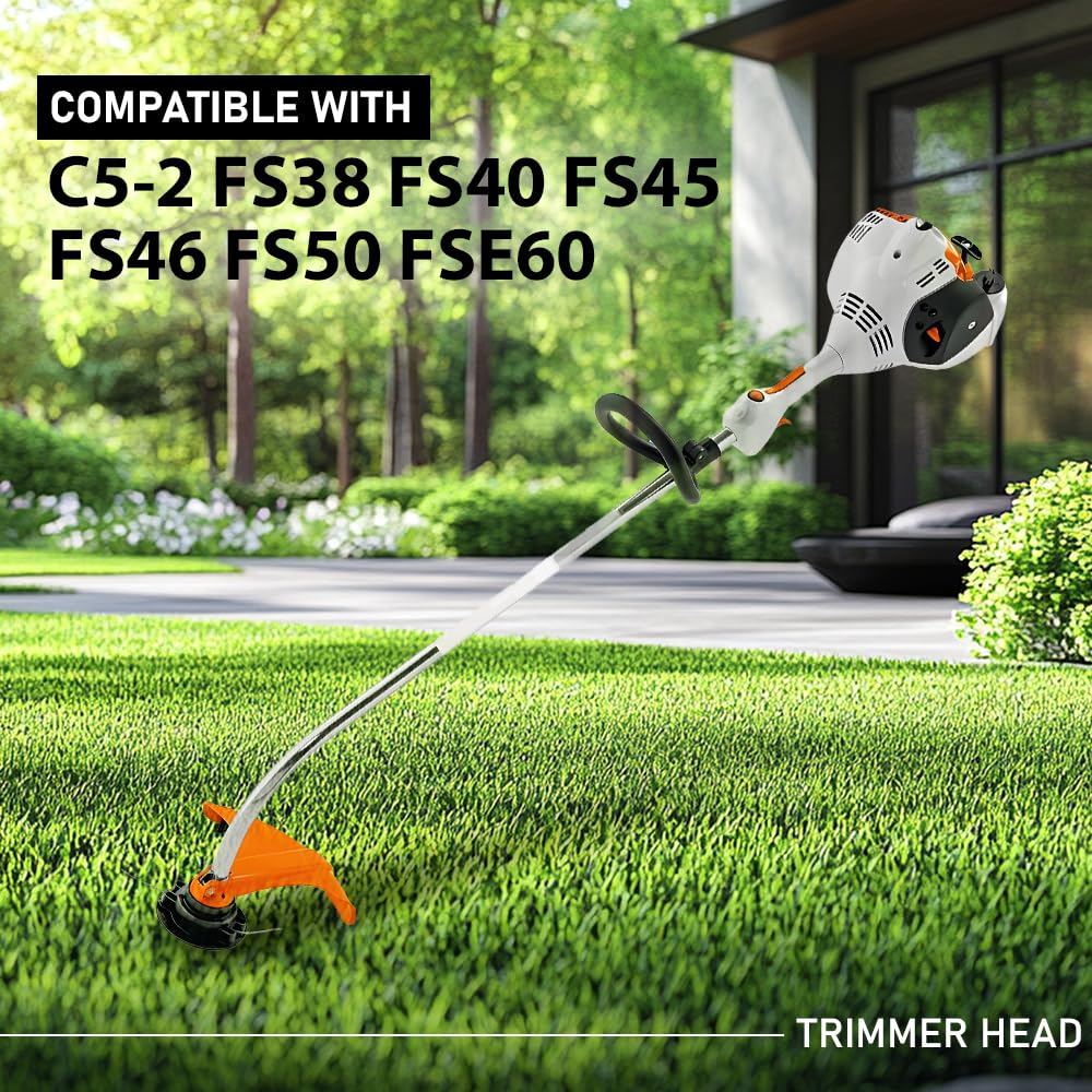 G-PLUS Trimmer Head Replace Lawn Mower 1pc Compatible with Autocut C5-2 Fit FS38 FS40 FS45 FS46 FS50 FSE60 Black