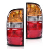G-PLUS Rear Tail Lights Assembly Compatible with Toyota Tacoma 2001 2002 2003 2004 Left&Right Tail Lamps Red Orange Rear Lights Brake Lamps Assembly Luces Traseras