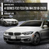 G-PLUS Headlight Lens Cover Compatible with BMW 4-Series F32 F33 F36 2018-2020 Fit BMW M4 F82 F83 2018-2020 Left & Right Pair Front Headlamp Lens Cover Clear