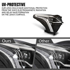 G-PLUS LED Headlight Right for Cadillac XT5 2020-2023 Black Product Image