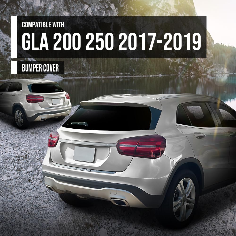 G-PLUS Rear Bumper Molding Trim Compatible with Benz GLA250 2015 2016 2017 2018 2019 1568851400, A1568851400, 156-885-14-00 Silver