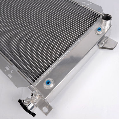 Aluminum Racing Performance Radiator Stop Leak Compatible For FORD F150/F250/BRONCO 5.0L/5.8L/7.5L V8 1985-1996