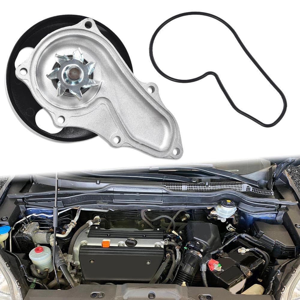 G-PLUS Engine Coolant Water Pump Compatible with Acura TSX 2004-2008/Fits Honda Accord L4 2.4L 2003-2007/Fits Honda CRV 2007-2009/Fits Honda Element 2003-2011 19200RAAA01 19200RAD003 AW9461