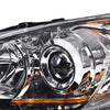 G-PLUS Headlights Assembly Compatible with Mazda 3 & 3 Sport 2013 2012 2011 2010, Headlamps Left Driver & Right Passenger Clear Lens Chrome Housing Amber Reflector,faros delanteros