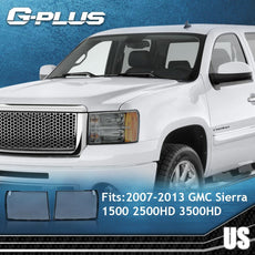 G-PLUS Headlight Lens Cover for GMC Sierra 1500 2500HD 3500HD 2007-2013 Clear Pair Close-up View