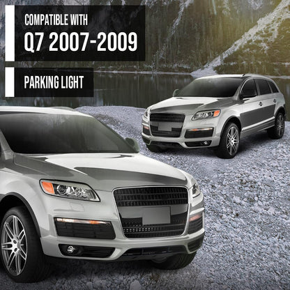 G-PLUS Parking Light Driver and Passenger Side Pair Compatible with Audi Q7 2007 2008 2009 4L0953041A, AU2530103, 4L0953042A, AU2531103 Black