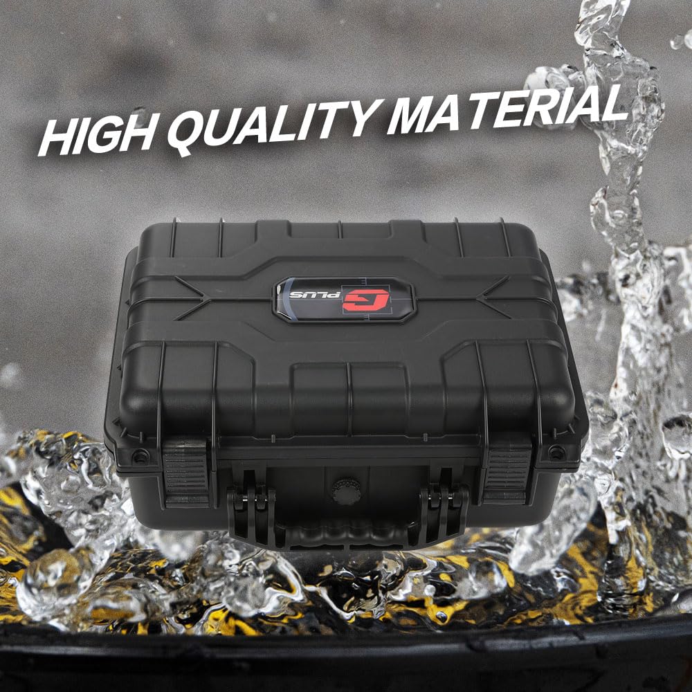 G-PLUS Hard VR Headset Carrying Case w/Foam Block Dividers,Waterproof Protector Storage Box Compatible with Meta Quest 3S/Quest 3/Quest 2,Travel Portable Case Fit Oculus Quest 3/Quest 2 Black Color