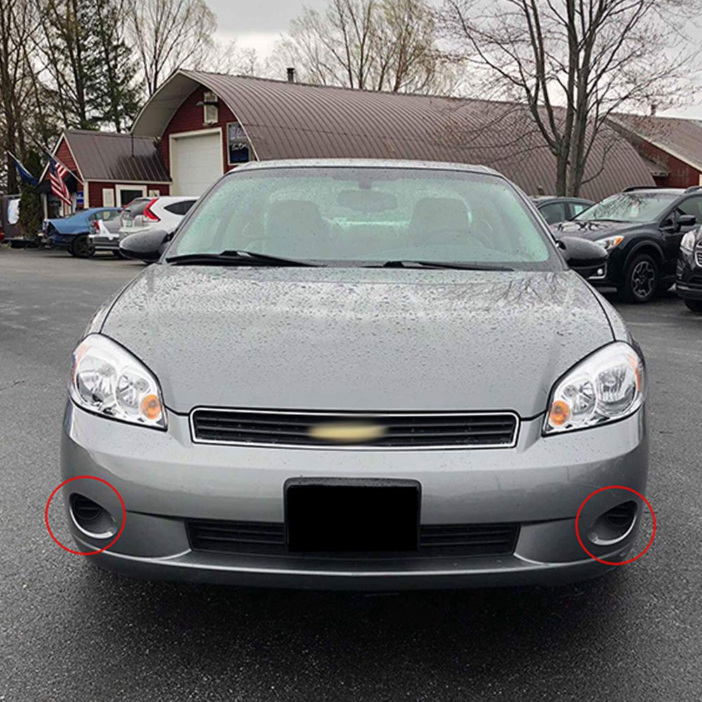 G-PLUS Fog Lights Compatible with Chevy Equinox Impala Malibu Monte Carlo Traverse/Compatible with Buick Allure Rainier Enclave Lucerne Projector Driving Fog Lamp Assembly GM2593157 10335108