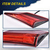 G-PLUS Tail Light - Inner Side, Replacement For 16-20 Honda Civic DX/LX/EX/EX-L/Turbo/Touring Plus/i-Style/Si/Sport 4-Door Sedan Automotive Trunk Brake Rear LED Inner Lamp Chrome Housing (Right)