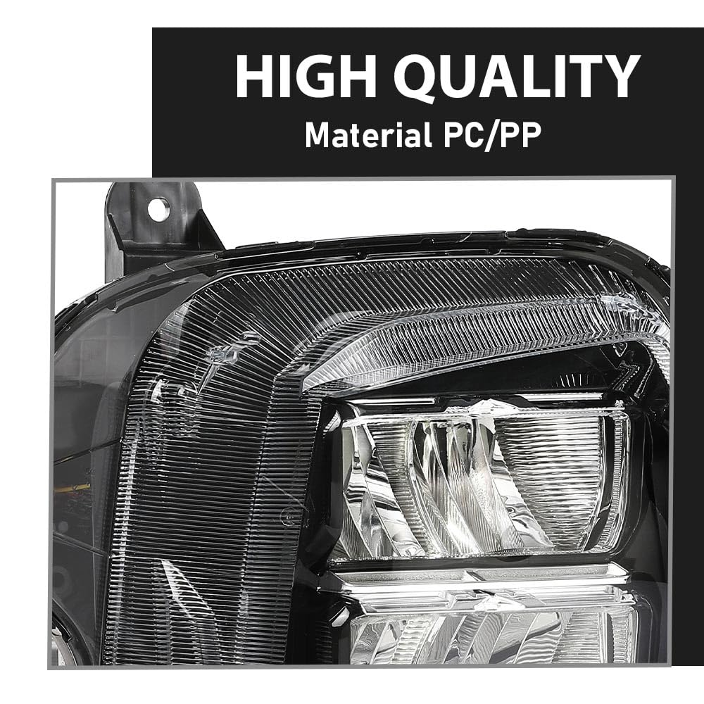 G-PLUS Right Side LED Headlight,Compatible with Hyundai Tucson 2022-2024,92102N9150, HY2503264 Black