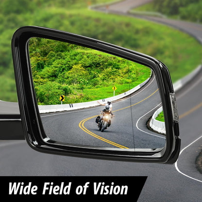 G-PLUS Mirror w/o Blind Spot Right Passenger Side Compatible with Benz E350 E400 E550 2010-2017/Fit Only 2 Doors Coupe/Not Fit 4 Doors Sedan 2078100776 Black