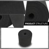 G-PLUS 12" x 75' Outdoor Ribbed Marine Carpet, Boat Trailer Bunk Carpet, Fit Boat Trailer Bunks Runner Docks Black