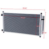 AC Condenser 3669 Compatible For Honda Accord 08-12 / Crosstour 12-15 2.4L L4 3.5L V6 Aluminum Silver