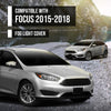 Fog Light Lamp Assembly Trim Bezel Cover Compatible with Ford Focus S/SE Models 2015 2016 2017 2018 Matte Black Front Left Driver Side FO1038150 + Right Passenger Side FO1039150