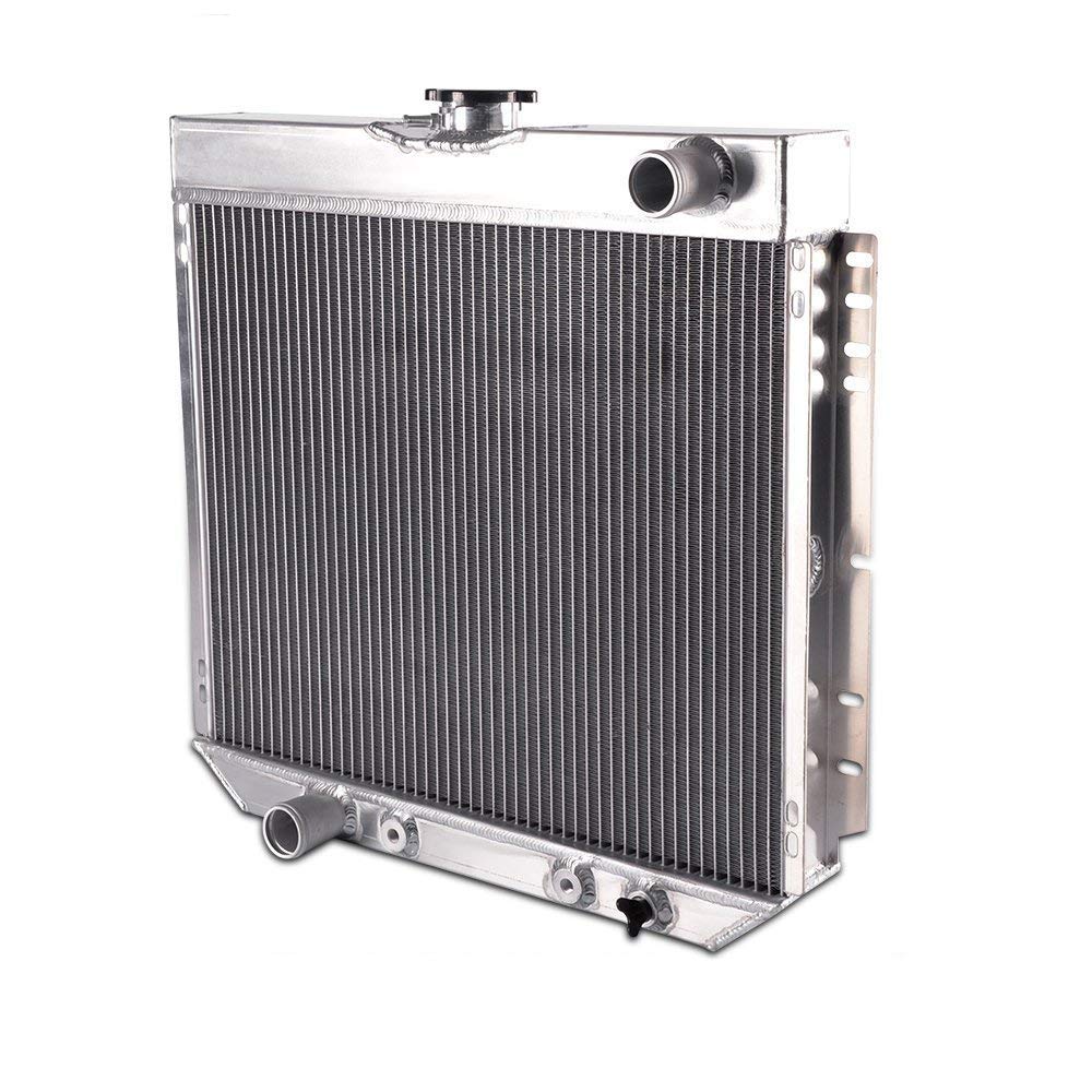Compatible For Ford Mustang/Falcon/Galaxie/Fairlane/Torino V8 MT 1967 1968 1969 1970 Driver/Left Aluminum Racing Radiator Replacement 3 Core Row