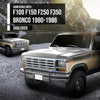 G-PLUS Dash Cover Dashboard Panel Compatible with Ford F100 F150 F250 F350 Bronco 1980 1981 1982 1983 1984 1985 1986 Black