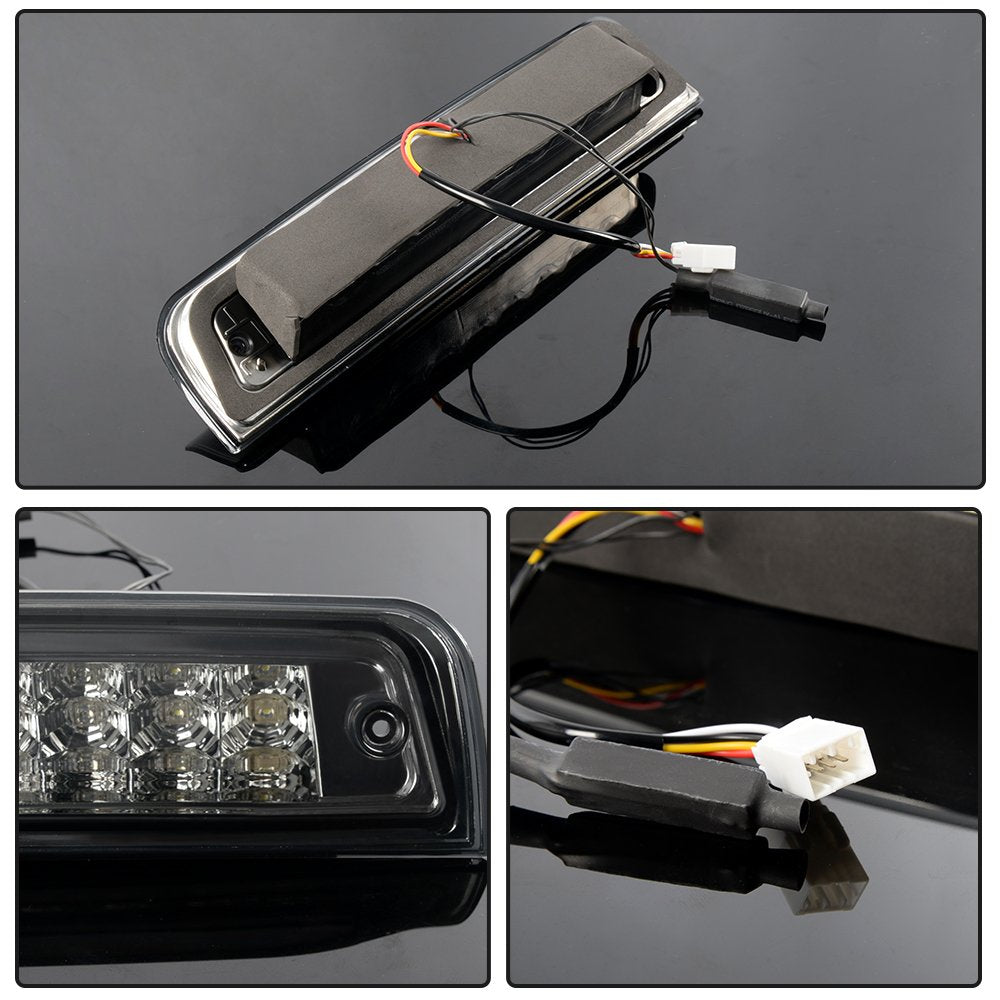 G-PLUS Smoke LED Truck 3RD Third Brake Light Tail Lamp 09-17 Compatible with Dodge Ram 1500/10-17 Ram 2500 3500