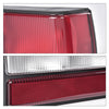 G-PLUS Taillights Taillamps Rear Brake Lights Right Passenger Side w/o Bulbs Compatible with Ford Mustang 1987-1993 FO2801168, E7ZZ13404A Red Lens Black Housing Faros Traseros Luces TraserasAssembly