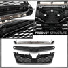 G-PLUS Front Chrome Grille Grill Factory Style Compatible with Subaru Forester 2014-2018 91121SG060, 91121SG040