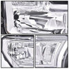 G-PLUS Front Left & Right Side Bumper Fog Lights Assembly & Headlights Assembly w/o Bulbs Fit Ford F150 2015 2016 2017(White Cover White Frame Headlamps + Fog Lamps)
