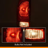 G-PLUS Red Tail Light w/o Bulbs & Wire Harness Fit Ford F150 Stepside 1997-2004/Fit Ford F250 1997-1999/Fit F250 F350 F450 F550 Super Duty 1999-2007 F85Z13405CA, FO2800117 Driver SideAssembly